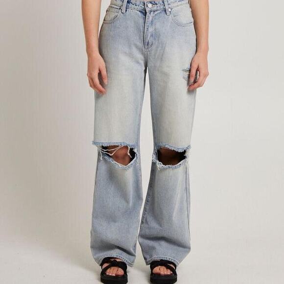 Abrand Jeans Denim - Abrand A 95 baggy caterina rip sizs 26